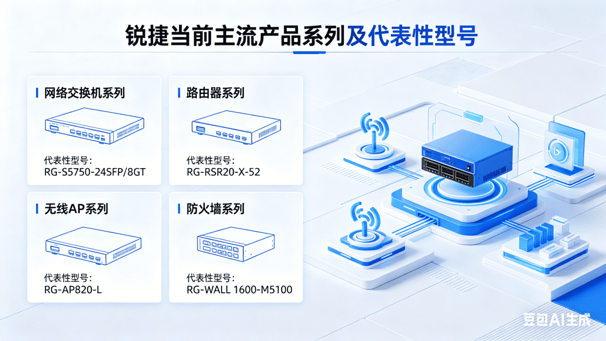锐捷当前主流产品系列及代表性型号